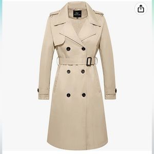 Double breasted trench coat